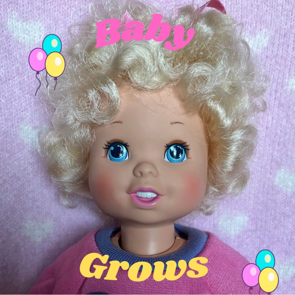 Vintage 80s Baby Grows Doll by Playmates